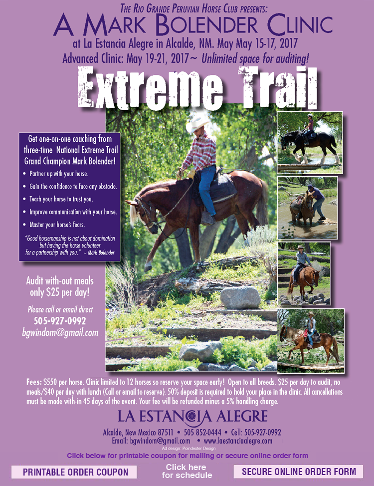 Extreme Trail Clinic Online Registration (DEPOSIT)